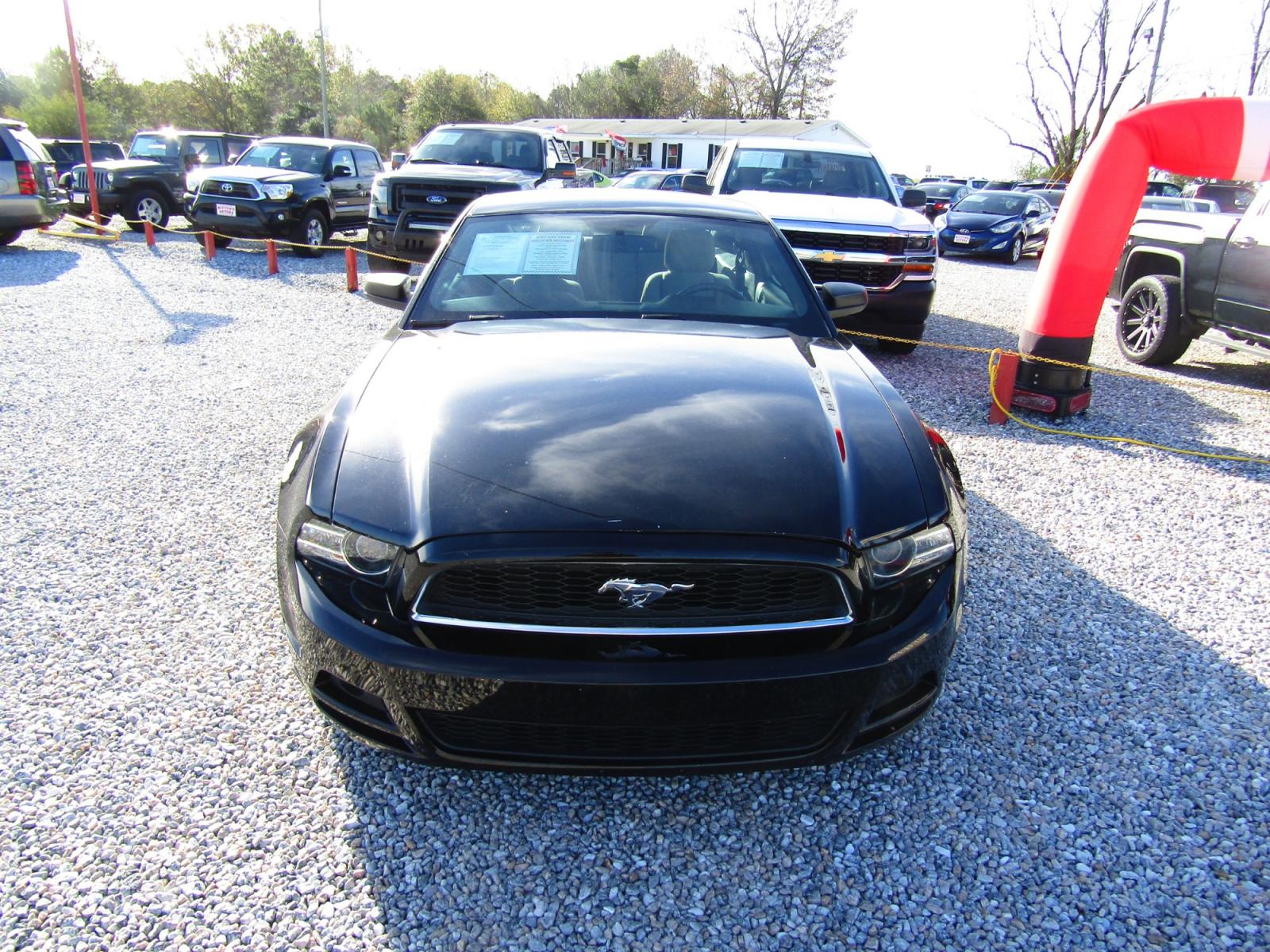 2014 Black Ford Mustang V6 Coupe (1ZVBP8AM2E5) with an 3.7L V6 DOHC 24V engine, Automatic transmission, located at 15016 S Hwy 231, Midland City, AL, 36350, (334) 983-3001, 31.306210, -85.495277 - Photo #1